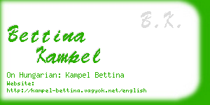 bettina kampel business card